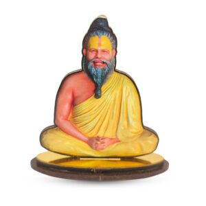 Premanand Ji Maharaj Wooden MDF Cutout – Spiritual Decorative Showpiece for Home, Office, or Temple (UV Printed, Premium Finish)
