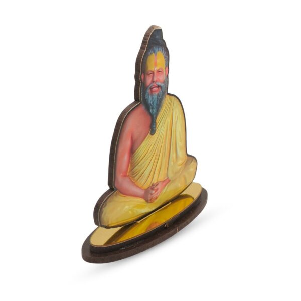 Premanand Ji Maharaj Wooden MDF Cutout – Spiritual Decorative Showpiece for Home, Office, or Temple (UV Printed, Premium Finish) - Image 2