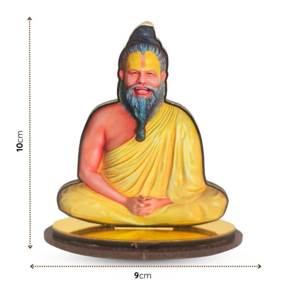 Premanand Ji Maharaj Wooden MDF Cutout – Spiritual Decorative Showpiece for Home, Office, or Temple (UV Printed, Premium Finish) - Image 4