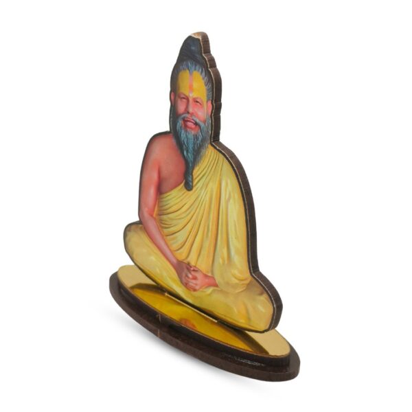 Premanand Ji Maharaj Wooden MDF Cutout – Spiritual Decorative Showpiece for Home, Office, or Temple (UV Printed, Premium Finish) - Image 3