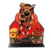 Bankey Bihari Ji Wooden MDF Cutout – 15 cm Devotional Showpiece | UV Printed, Premium Finish for Home Temple & Decor