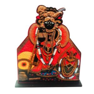 Bankey Bihari Ji Wooden MDF Cutout – 15 cm Devotional Showpiece | UV Printed, Premium Finish for Home Temple & Decor