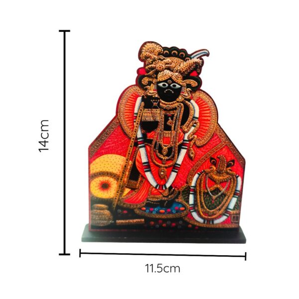 Bankey Bihari Ji Wooden MDF Cutout – 15 cm Devotional Showpiece | UV Printed, Premium Finish for Home Temple & Decor - Image 2