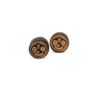 Jagannath Ji Face Tulsi Wood Earrings – Handcrafted Spiritual Jewelry | Sacred Vaishnava Accessory for Devotees