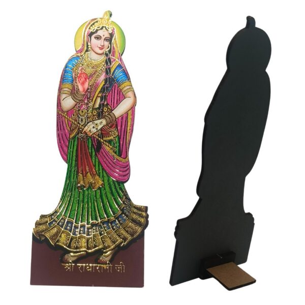 Asthasakhi with Radha Ji Wooden MDF Cutout – 15 cm Spiritual Decorative Showpiece | UV Printed, Premium Bhakti Art for Home & Temple Decor - Image 9