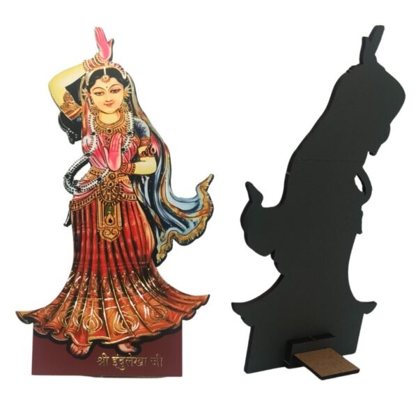 Asthasakhi with Radha Ji Wooden MDF Cutout – 15 cm Spiritual Decorative Showpiece | UV Printed, Premium Bhakti Art for Home & Temple Decor - Image 3