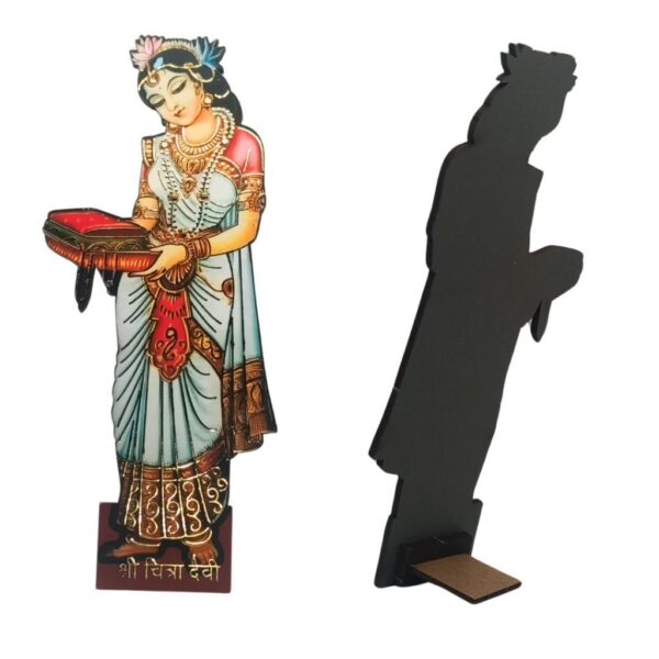 Asthasakhi with Radha Ji Wooden MDF Cutout – 15 cm Spiritual Decorative Showpiece | UV Printed, Premium Bhakti Art for Home & Temple Decor - Image 5