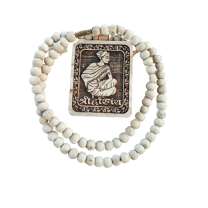 Shri Harivansh Mahaprabhu Locket Tulsi Mala – Original Tulsi Kanthi with Sacred Locket | Radha Vallabh Sampradaya