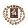 Harivansh Mahaprabhu Tulsi Locket Mala – With 'Radha' Name Engraved on Each Bead | Sacred Vaishnav Kanthi