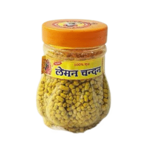 Yellow Danedar Chandan – 100g Pure Haldi Chandan Tilak Powder | Traditional Pooja & Tilak Use