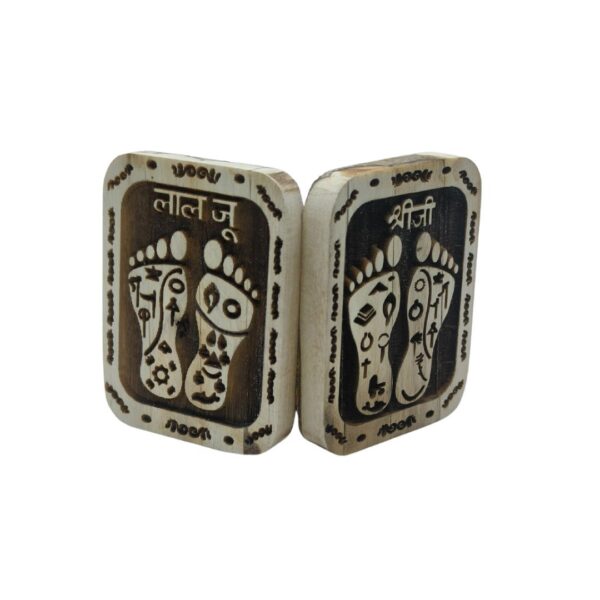 Shree Ji & Laal Ju Tulsi Wood Charan Naam Sewa - Image 2
