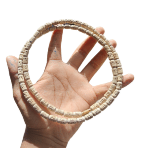 Radha Naam Kanthi Mala (2 Round) – Handcrafted Tulsi Beads