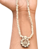 Shree Radha Flower Tulsi Locket Mala