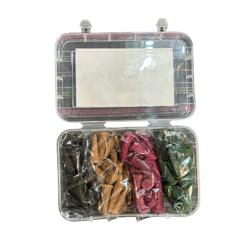 πΈβ¨ 4 in 1 Premium Dhoop Cones β Rose | Chandan | Lavender | Mogra β¨πΈ ( 250gm) - Image 3