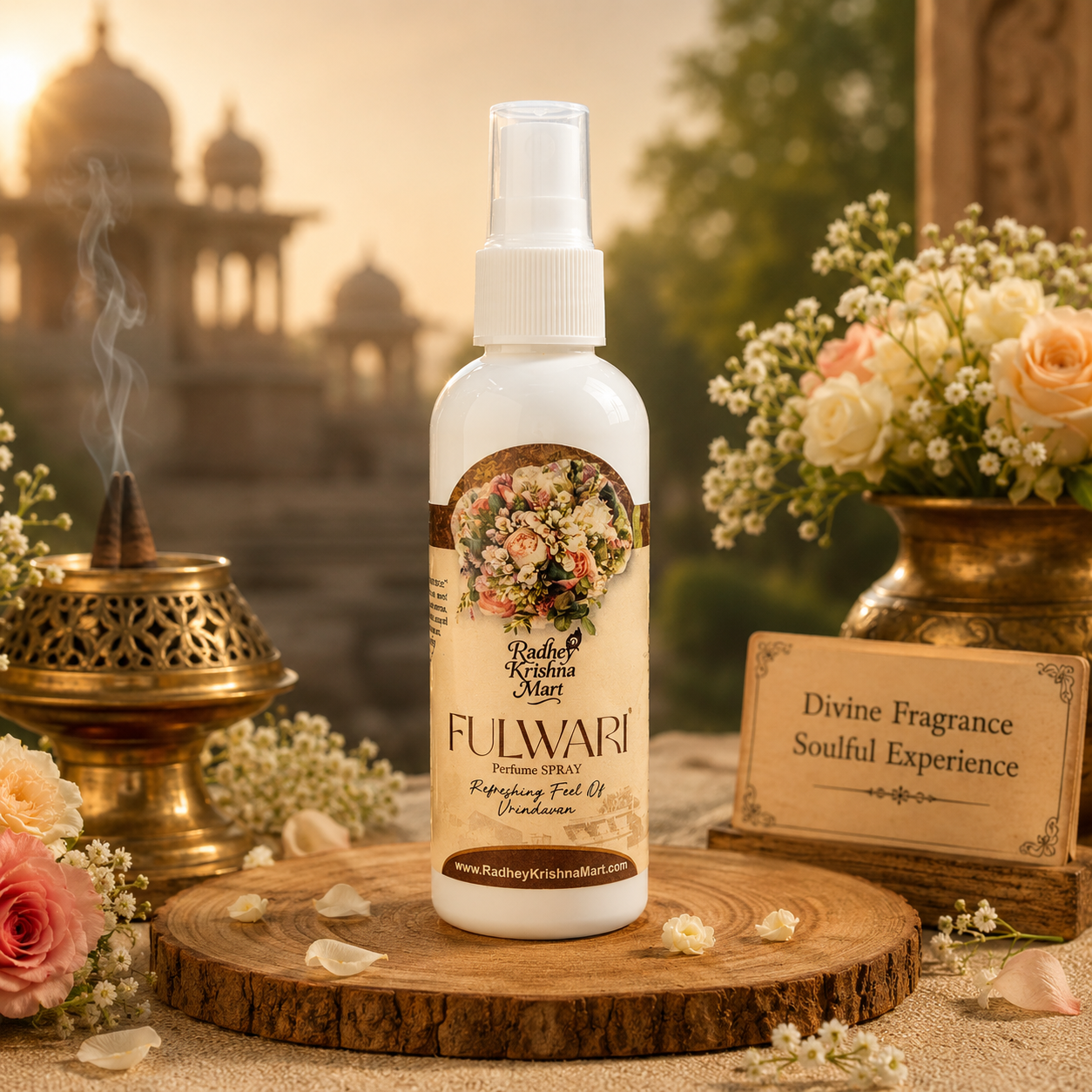 Fulwari Perfume Spray – 100ml | Divine Blend of Floral Fragrances for Pooja & Everyday Use