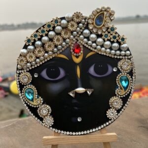 Bankey Bihari Standee with Wooden Stand( 6inch diameter )