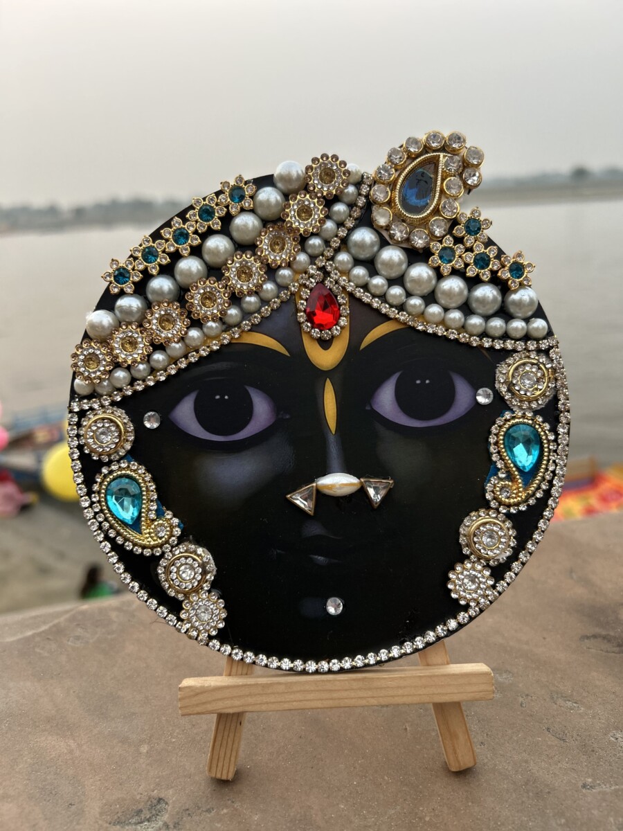 Bankey Bihari Standee with Wooden Stand( 6inch diameter )