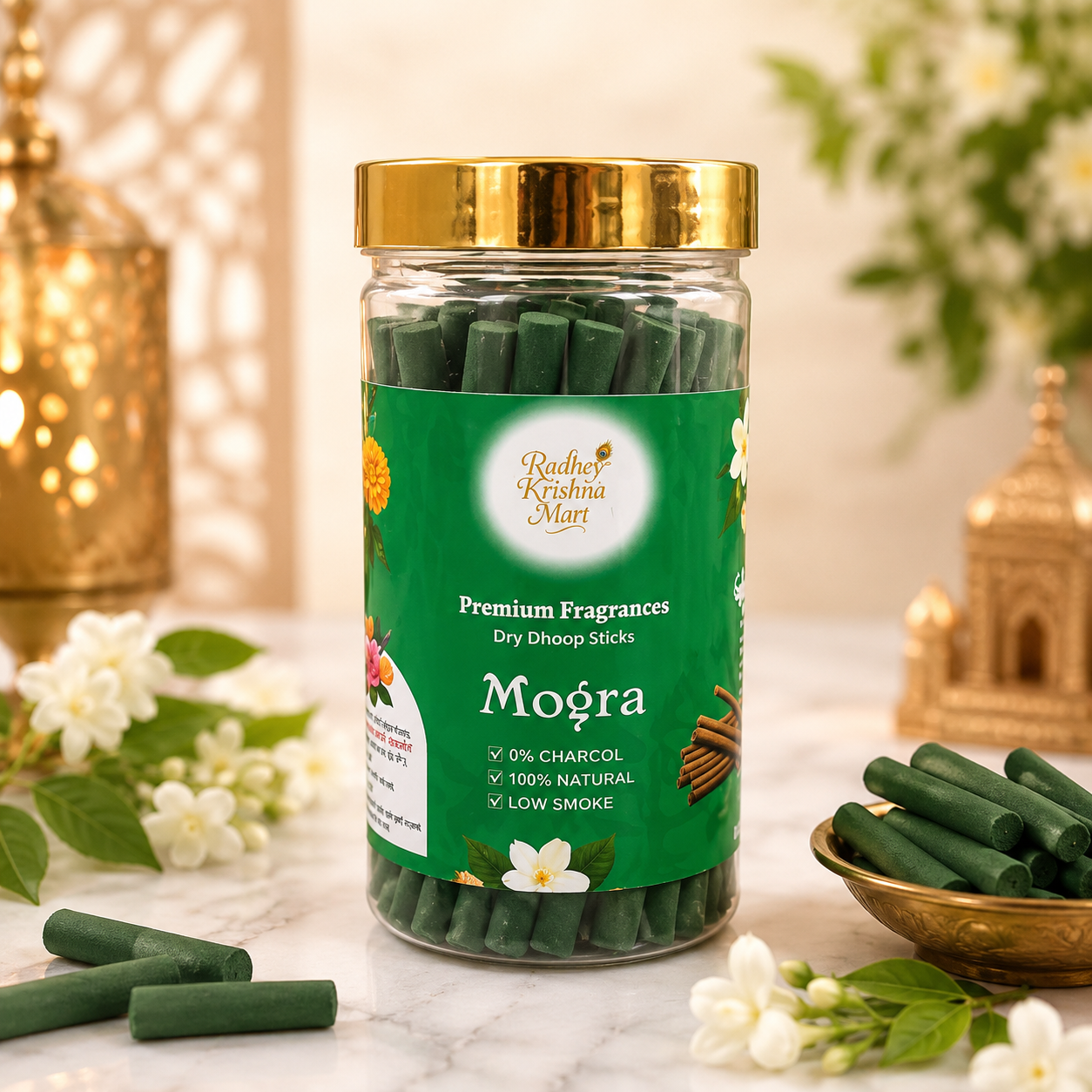 Mogra Dhoop Sticks (4 Inch, 150g)