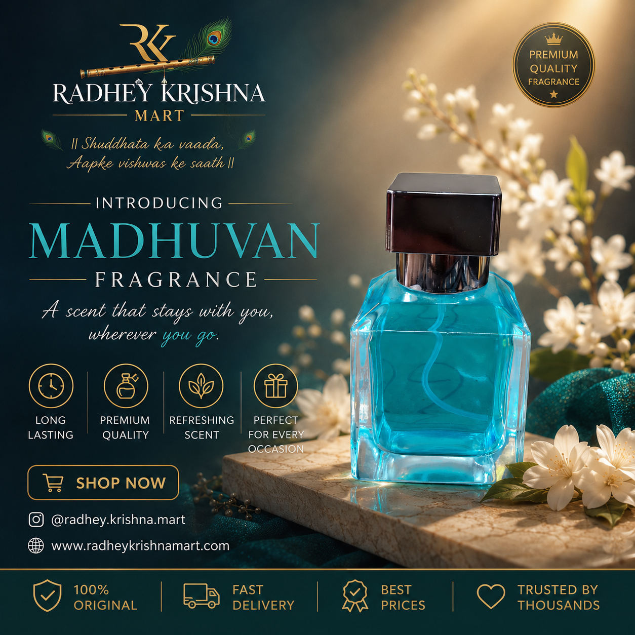 Madhuvan Premium Fragrance Perfume Spray by Radhey Krishna Mart