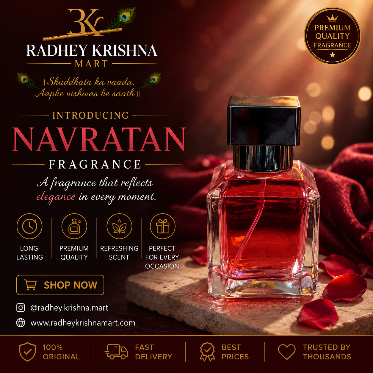 Navratan Premium Fragrance Perfume Spray by Radhey Krishna Mart