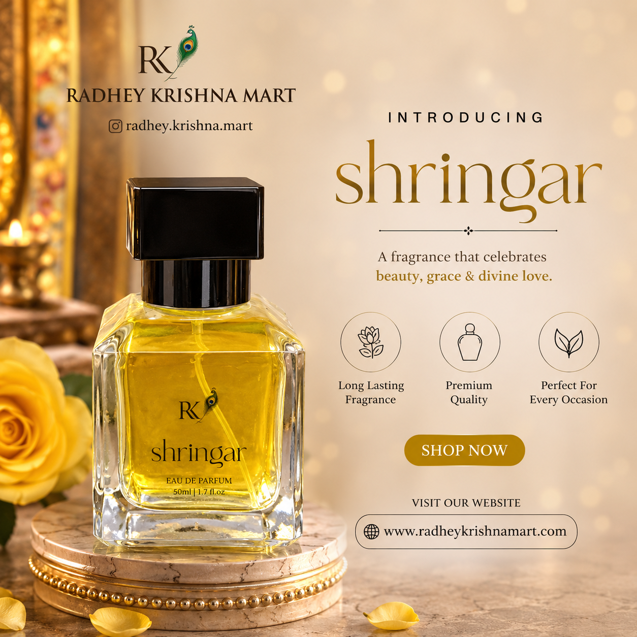 Shringar Premium Fragrance Perfume Spray by Radhey Krishna Mart