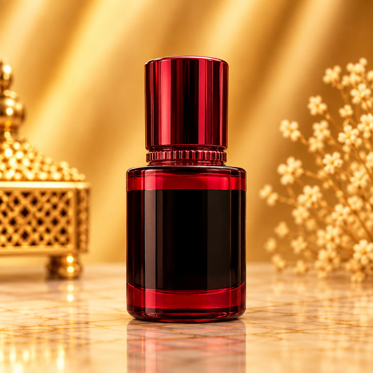 Ruby Royale – Premium Empty Attar Roll-On Bottle | 12 ML