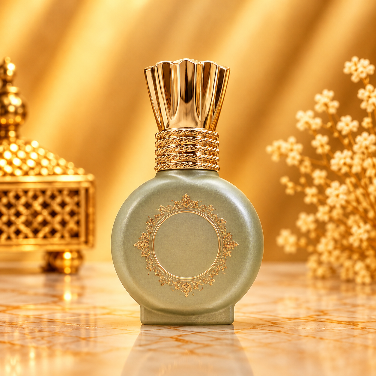 Royal Heritage Gold Premium Empty Attar Roll-On Bottle – 12 ML